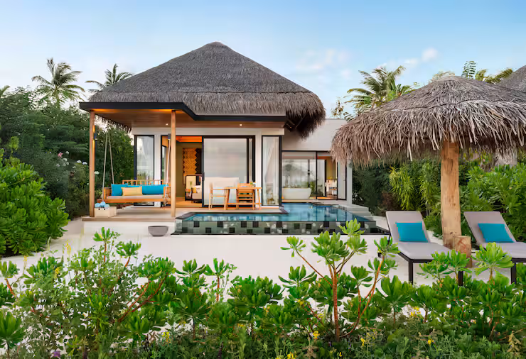 Family Beach Pool Villa - One Bedroom Exterior - Hilton Maldives Amingiri Resort & Spa